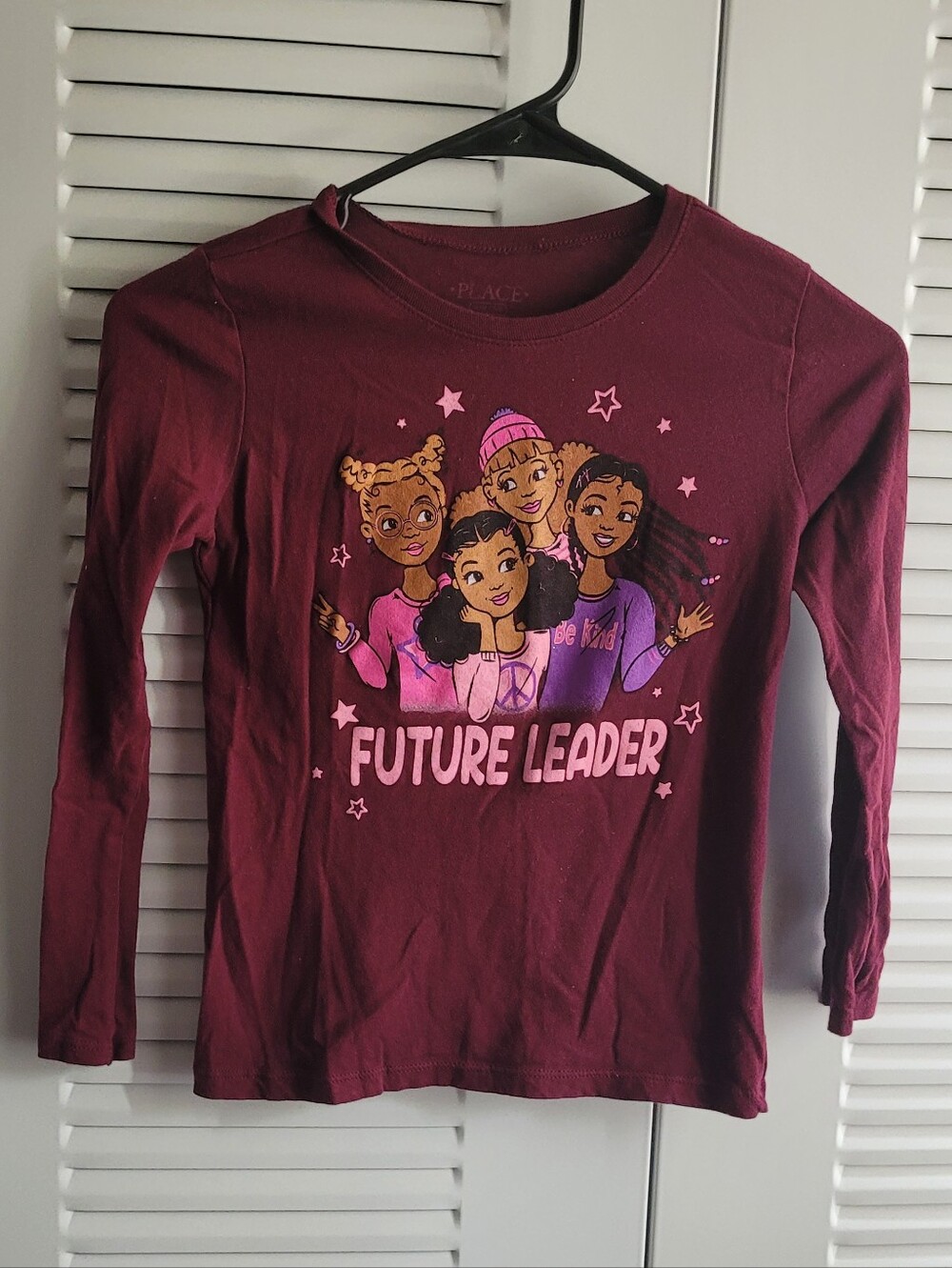 Future Leader Kids Shirt - Maroon M 7/8
